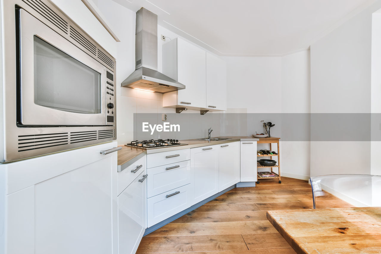 View of kitchen counter in apartment