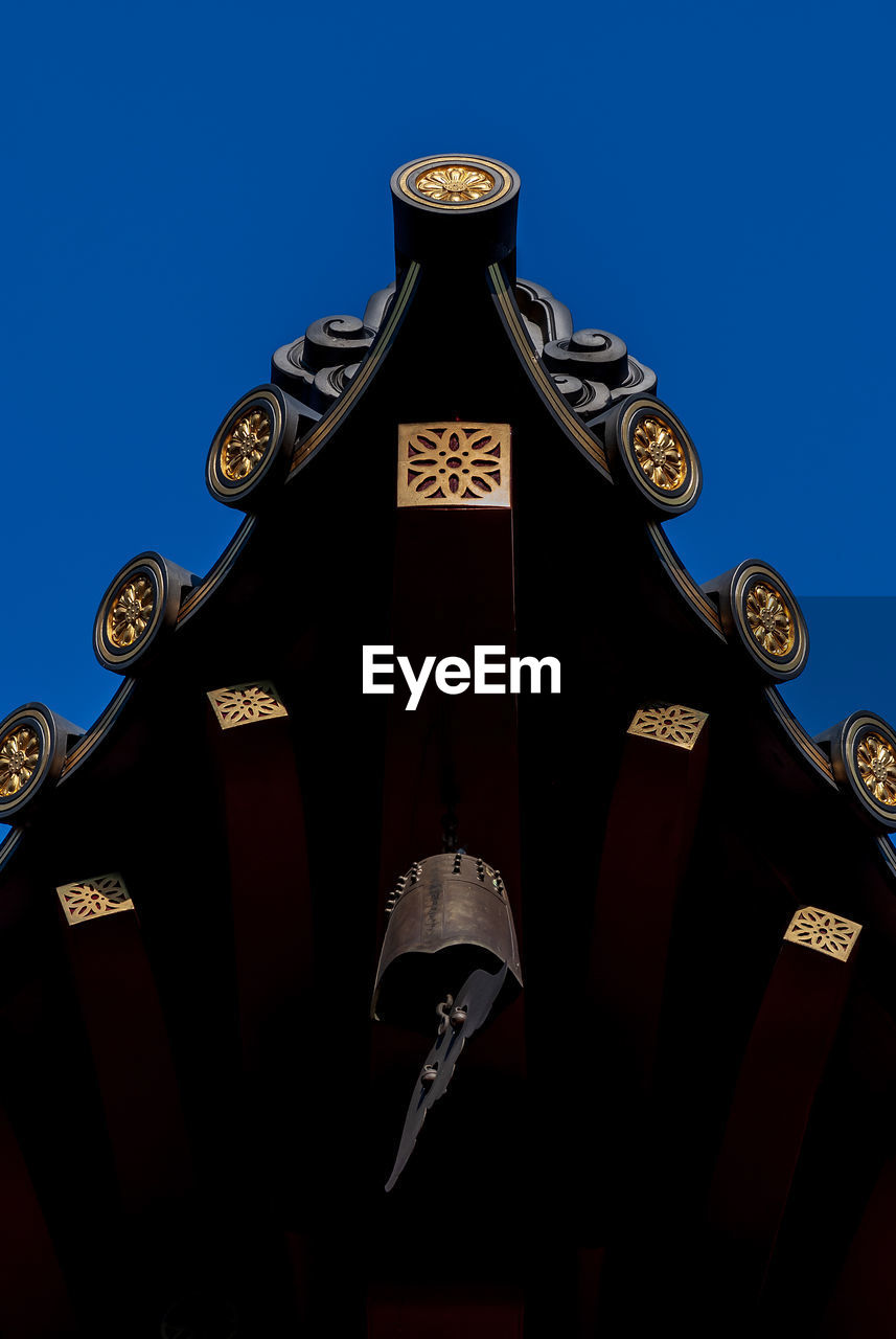 sky, architecture, clear sky, low angle view, blue, no people, built structure, building exterior, history, the past, travel destinations, screenshot, building, nature