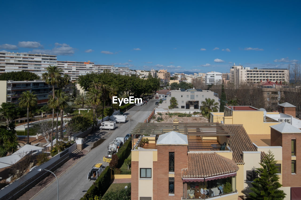 View from the roof of torremolinos beach.