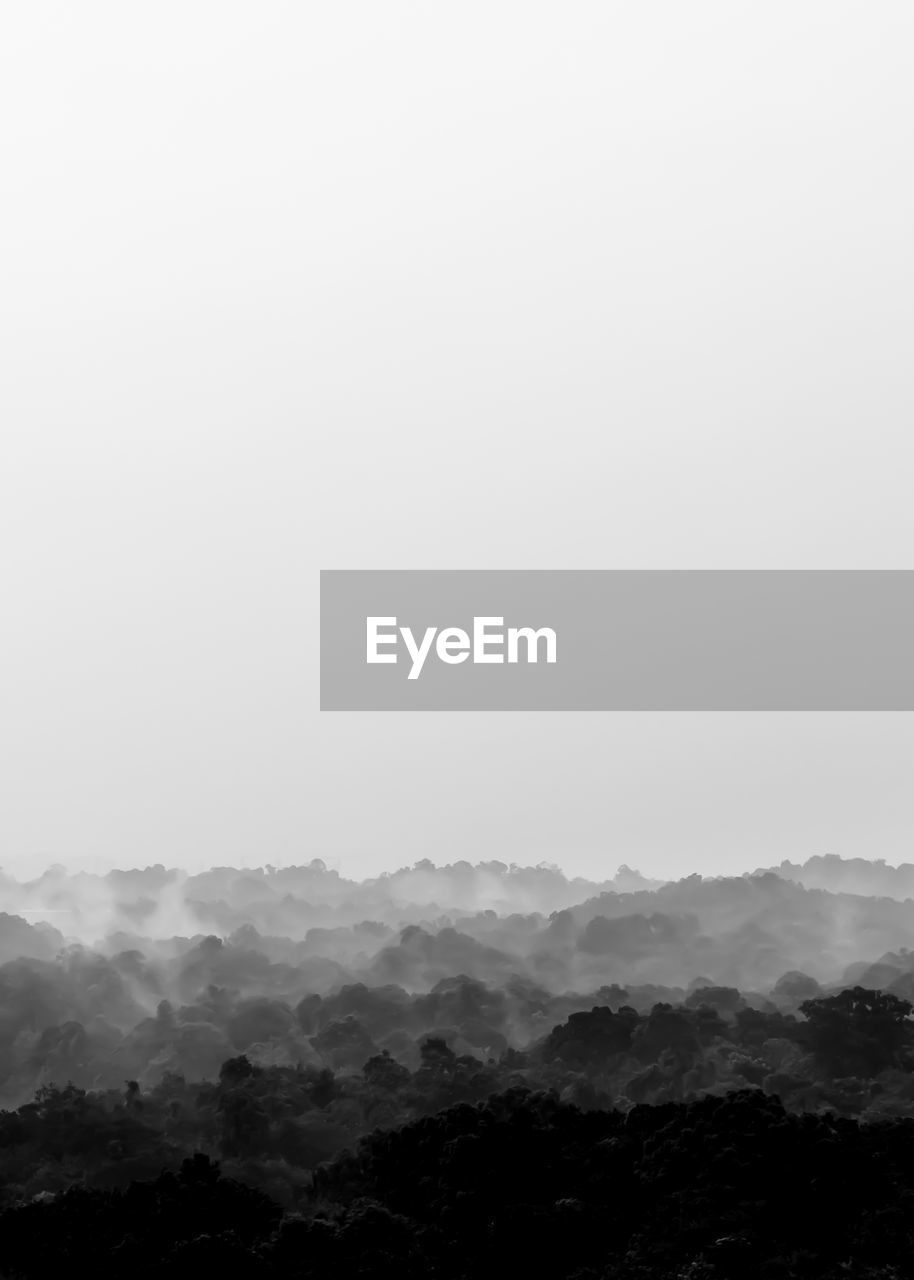 SCENIC VIEW OF TREES AND MOUNTAINS AGAINST SKY