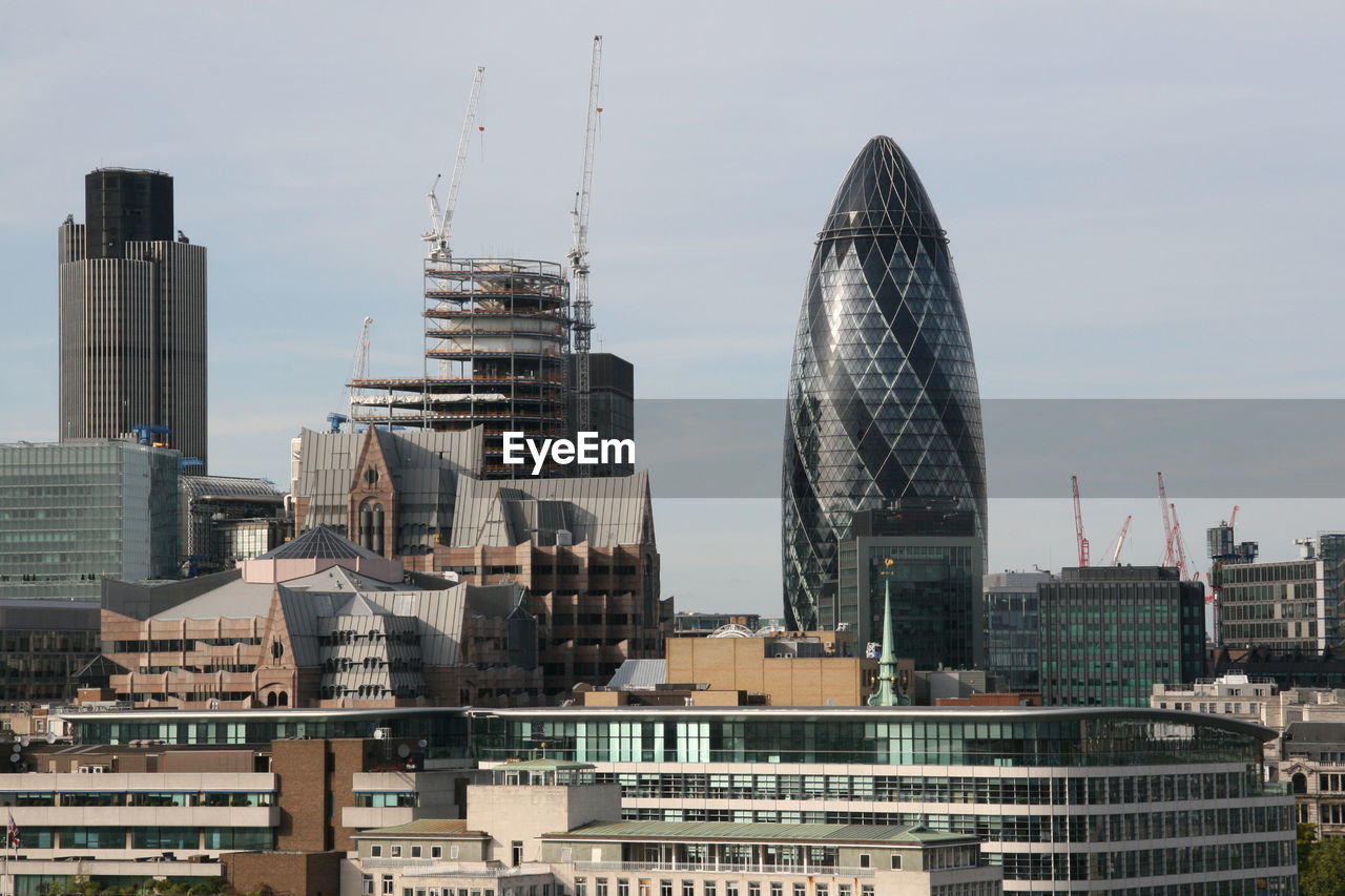 Skyscrapers against sky