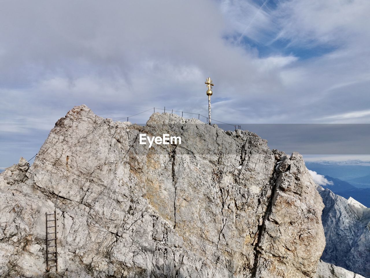 Scenic view of rocky mountains against sky