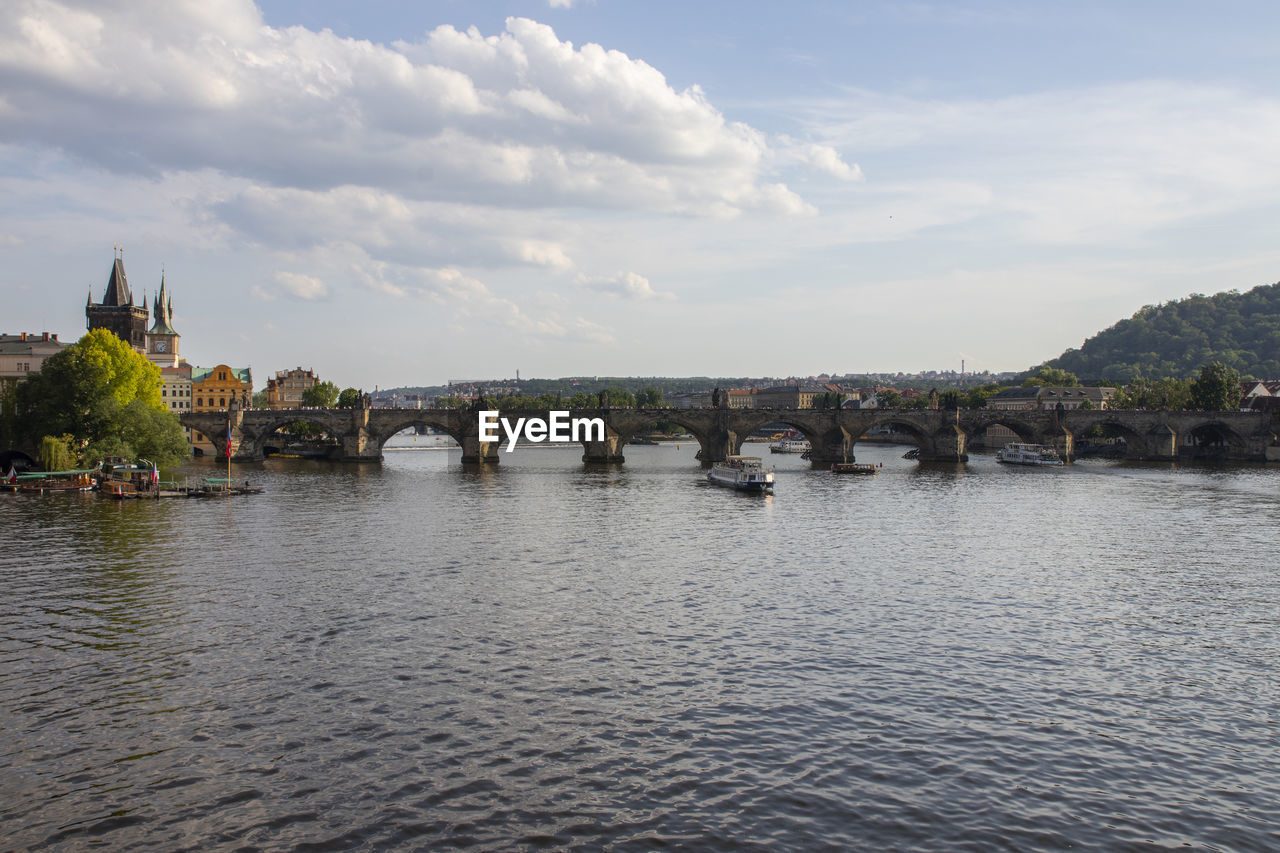 scenic view of river against sky