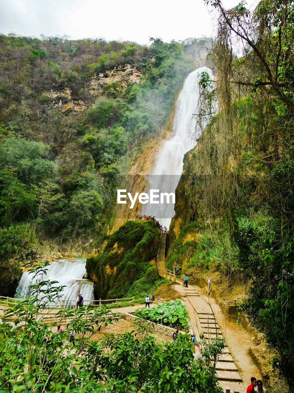 River flowing through rocks