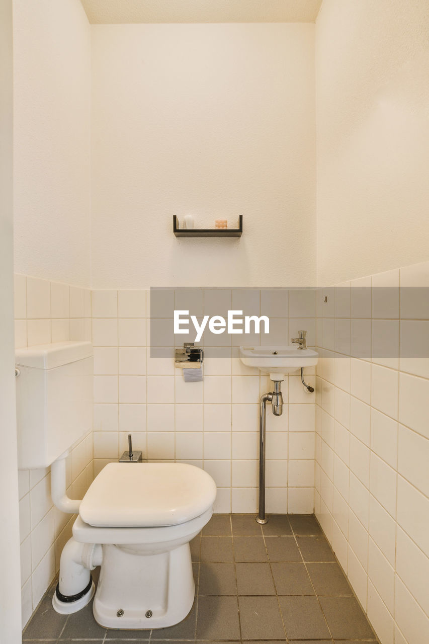 close-up of sink in bathroom