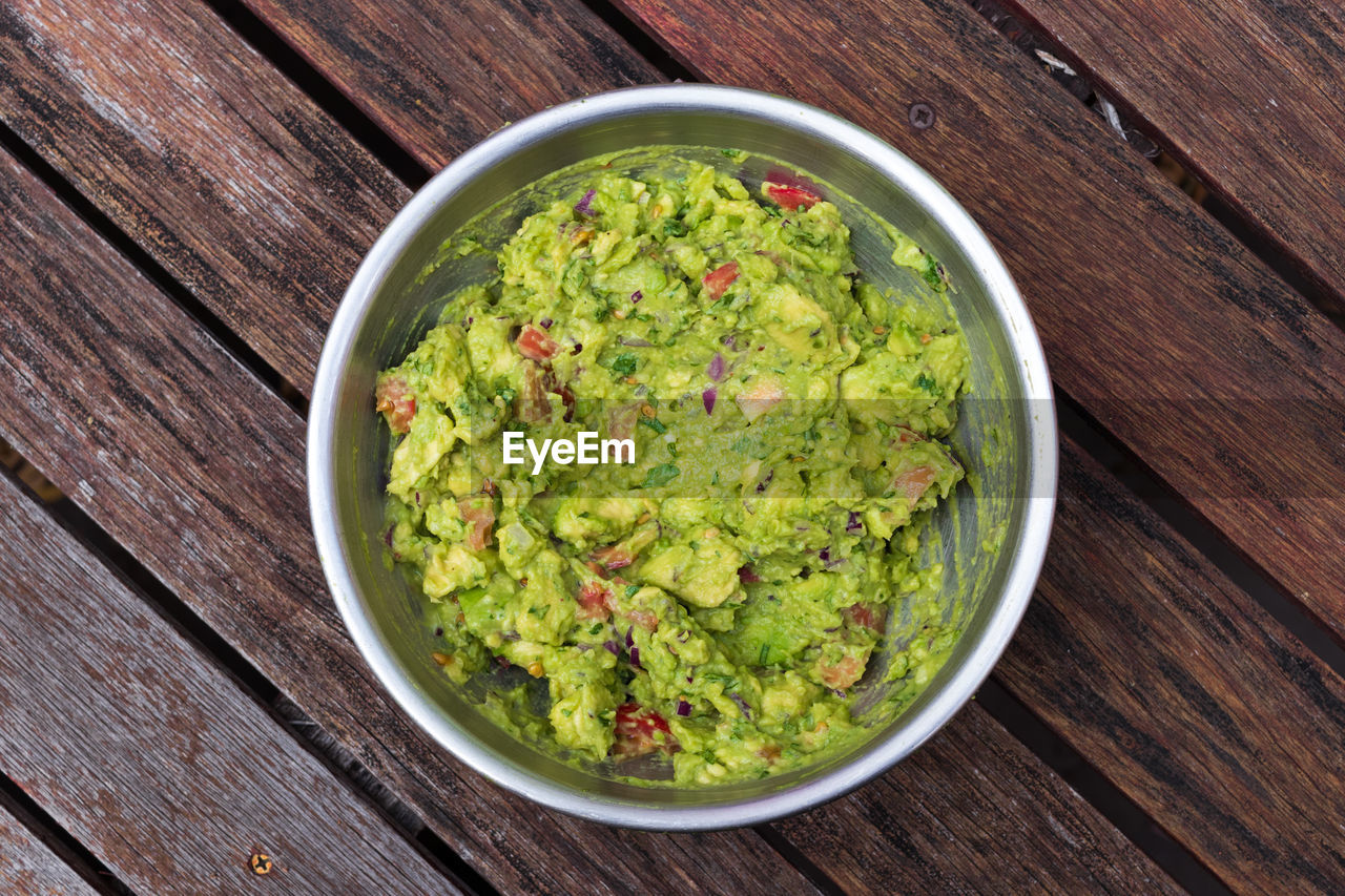 Directly above shot of salad in bowl