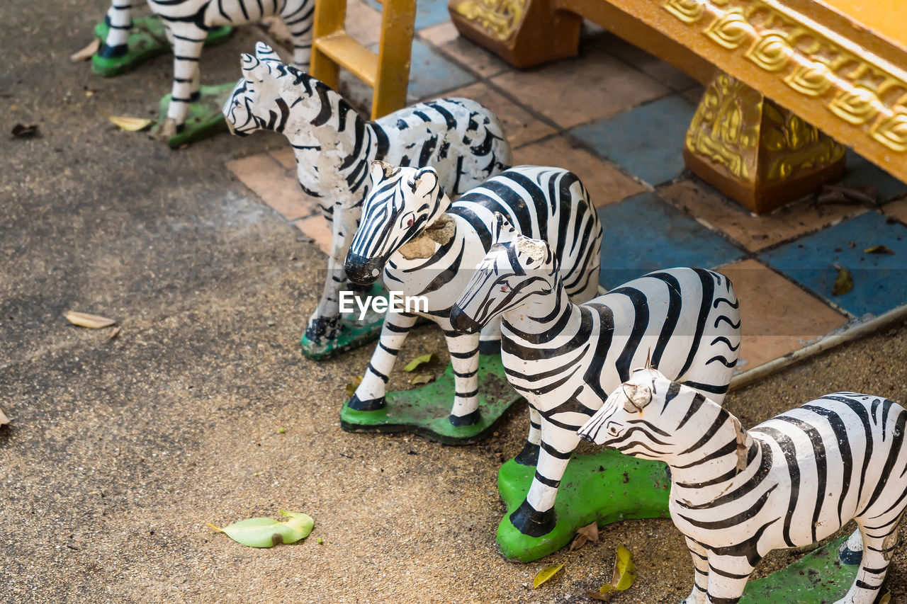 Zebra statue sacrificial offering for thai god ,god toy,pray to thai god.thailand
