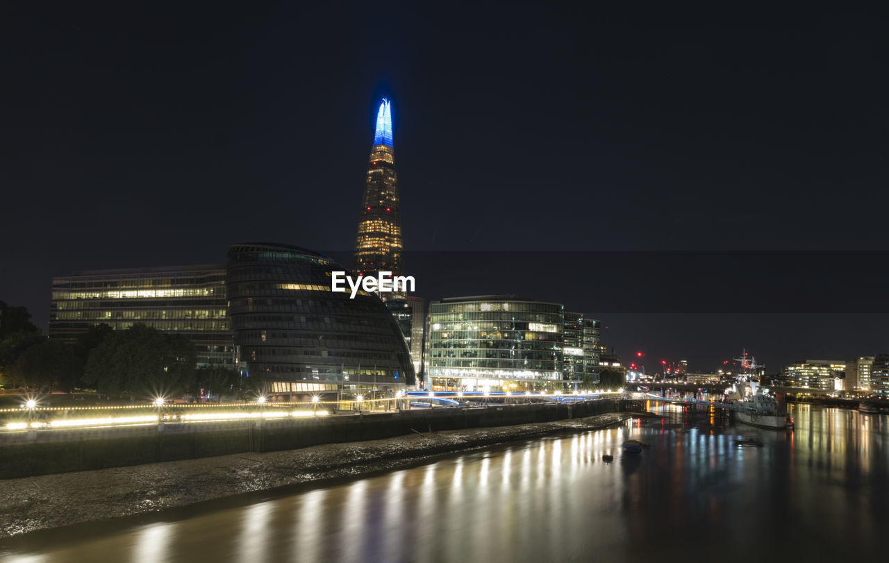 ILLUMINATED CITY BUILDINGS AT NIGHT