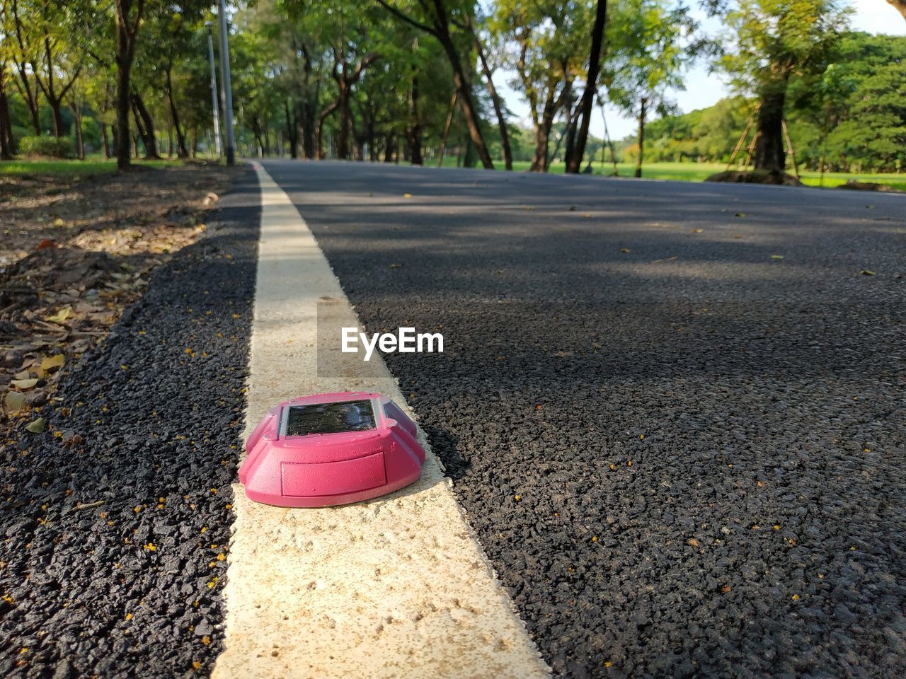 Road sign on street