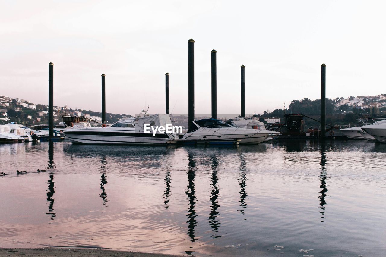 VIEW OF BOATS IN HARBOR