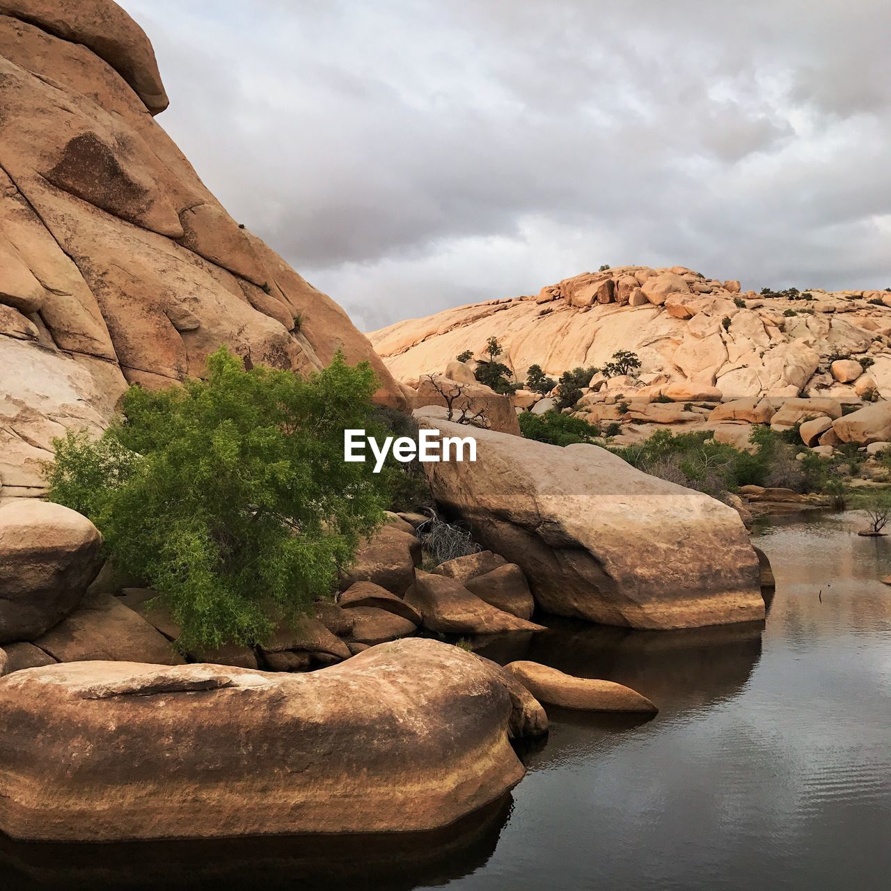 Scenic view of rock formation against sky