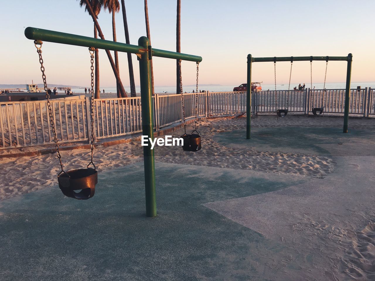 VIEW OF PLAYGROUND ON SHORE