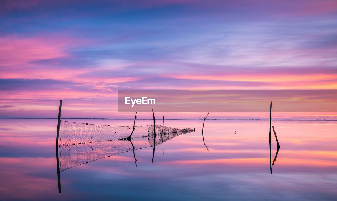 Scenic view of orange sky during sunset