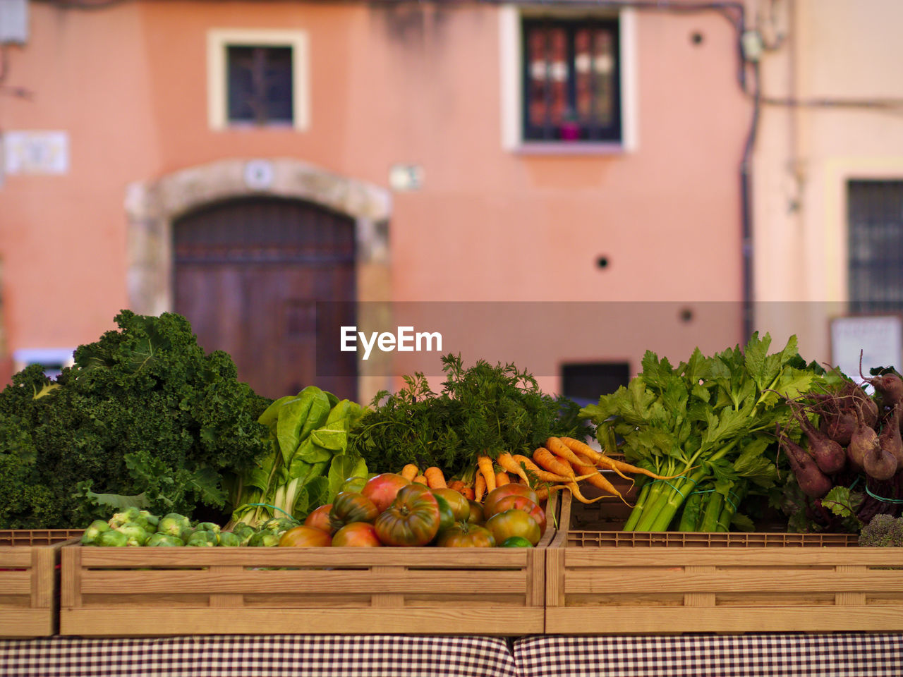 VEGETABLES IN MARKET STALL