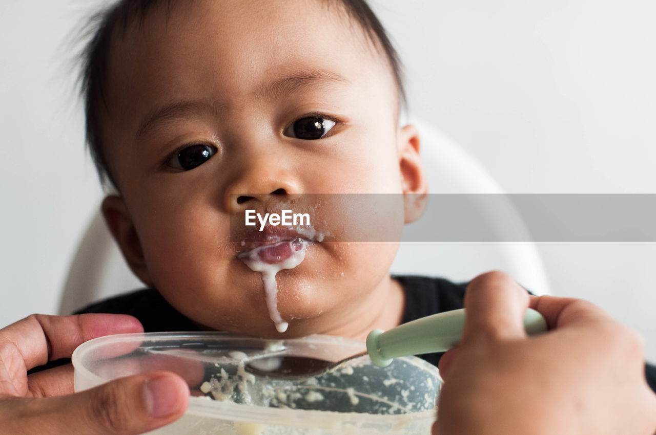 Portrait of cute baby girl