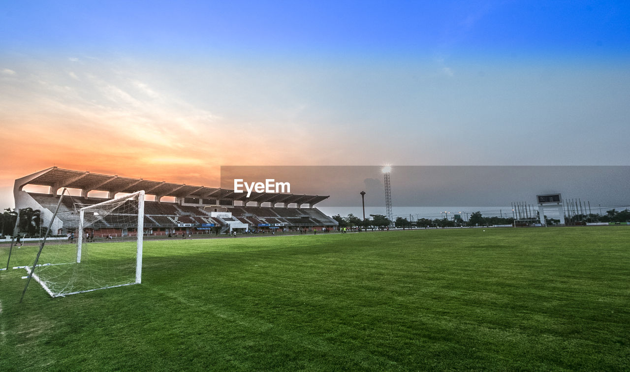 SOCCER FIELD AT NIGHT