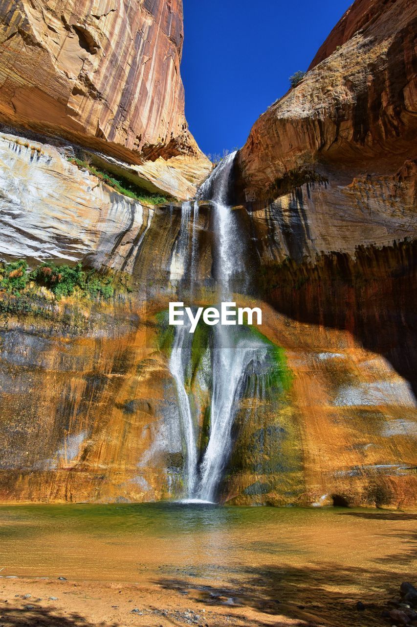 Lower calf creek falls waterfall colorful grand staircase escalante national monument boulder utah