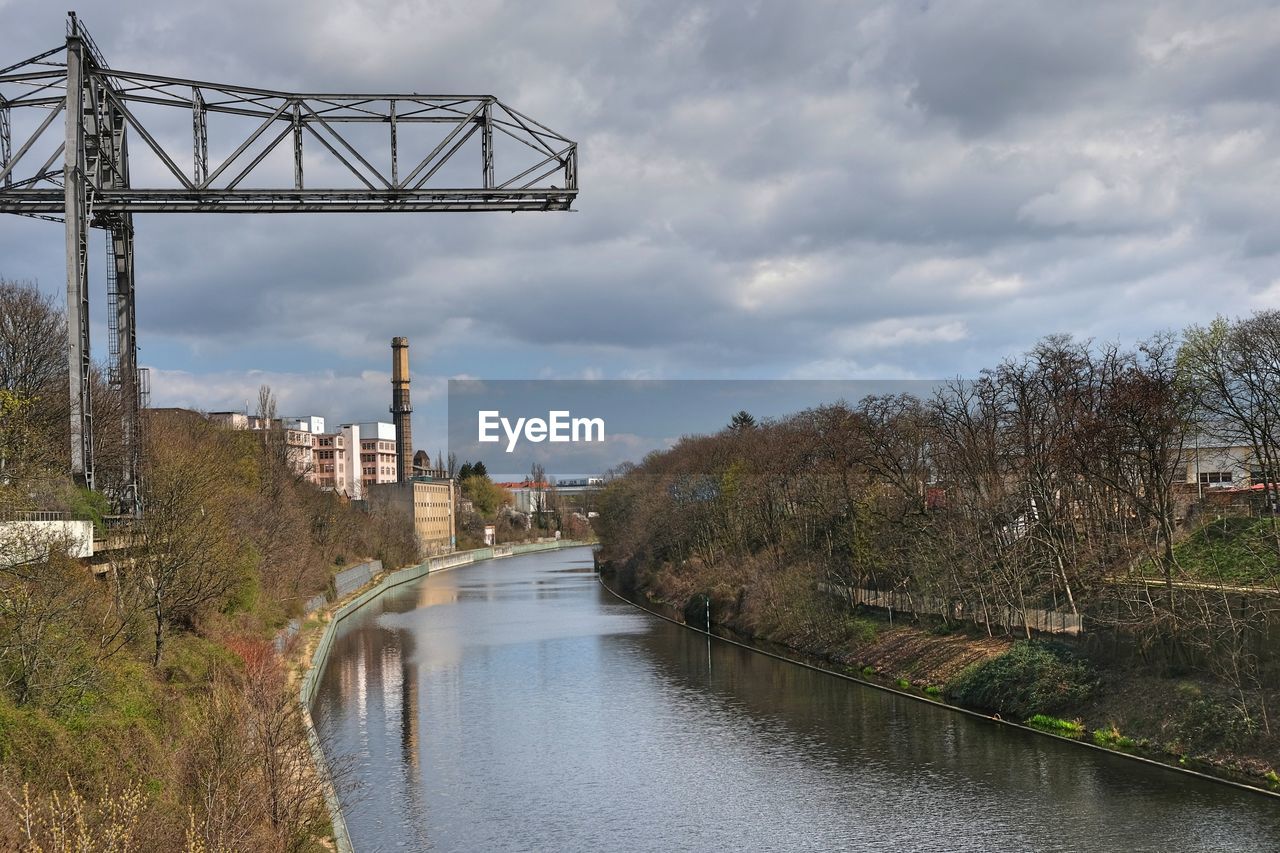 Bridge over river against sky