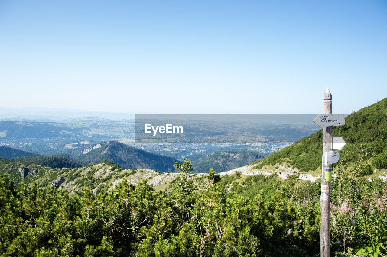 SCENIC VIEW OF MOUNTAIN AGAINST CLEAR SKY