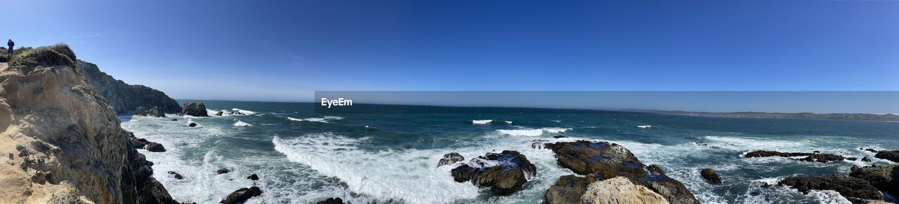 PANORAMIC VIEW OF BEACH AGAINST SKY