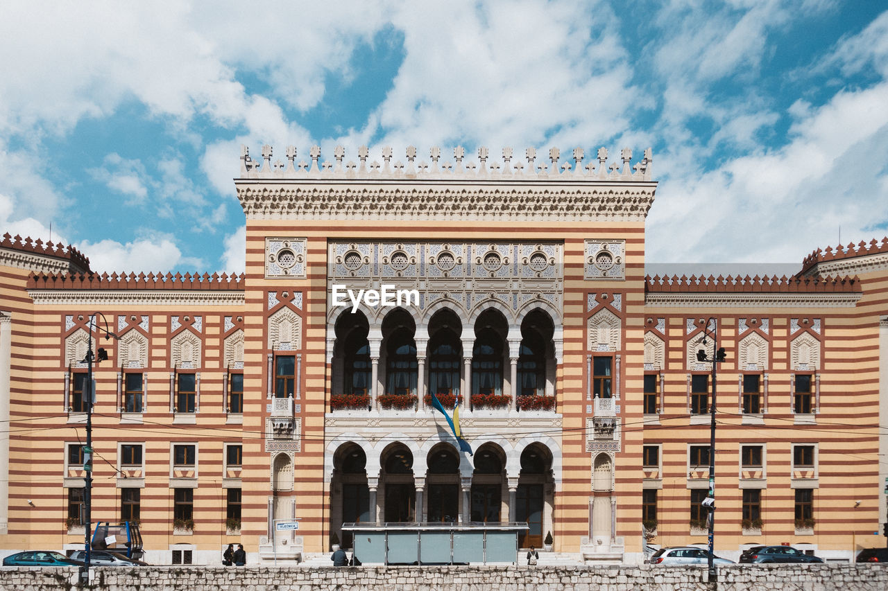 LOW ANGLE VIEW OF HISTORIC BUILDING