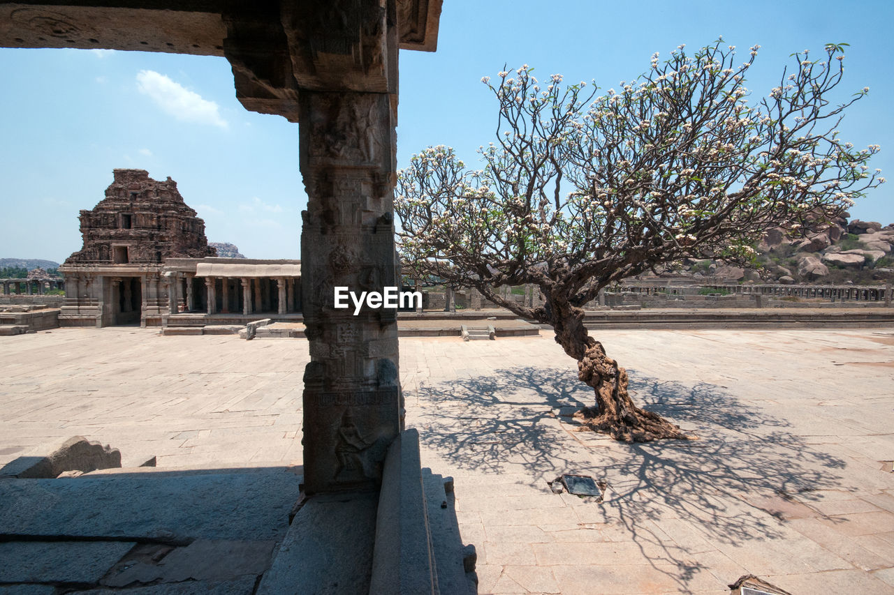 Inside view of vittala temple at hampi karnataka