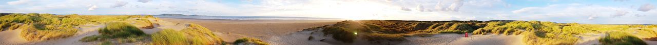 PANORAMIC VIEW OF LAND AGAINST SKY DURING SUNSET