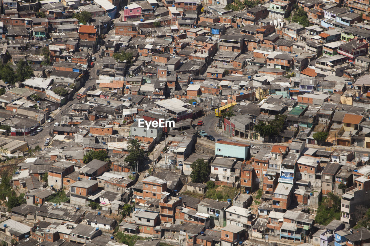 Sao paulo brazil city aerial condominium - slum - favela. view. high quality photo