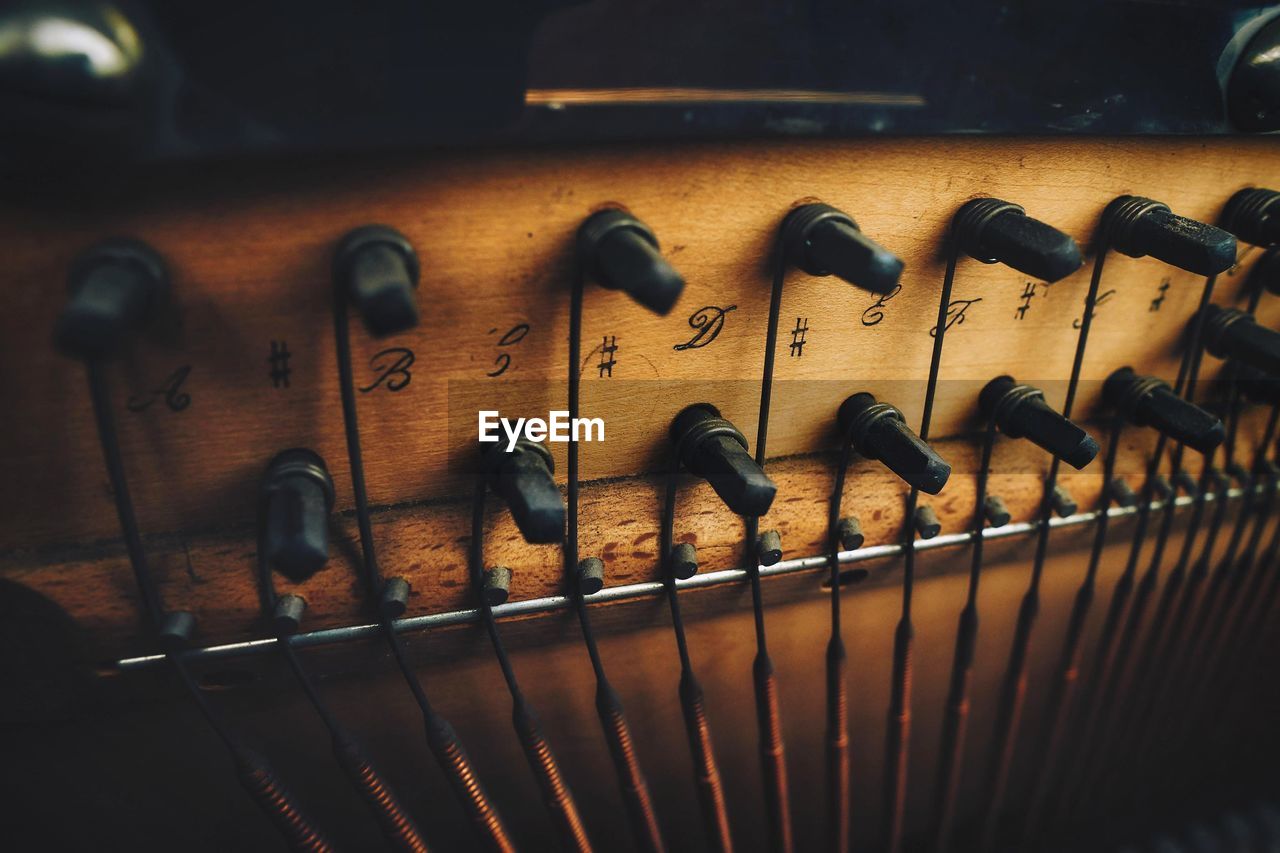 Close-up of musical instrument