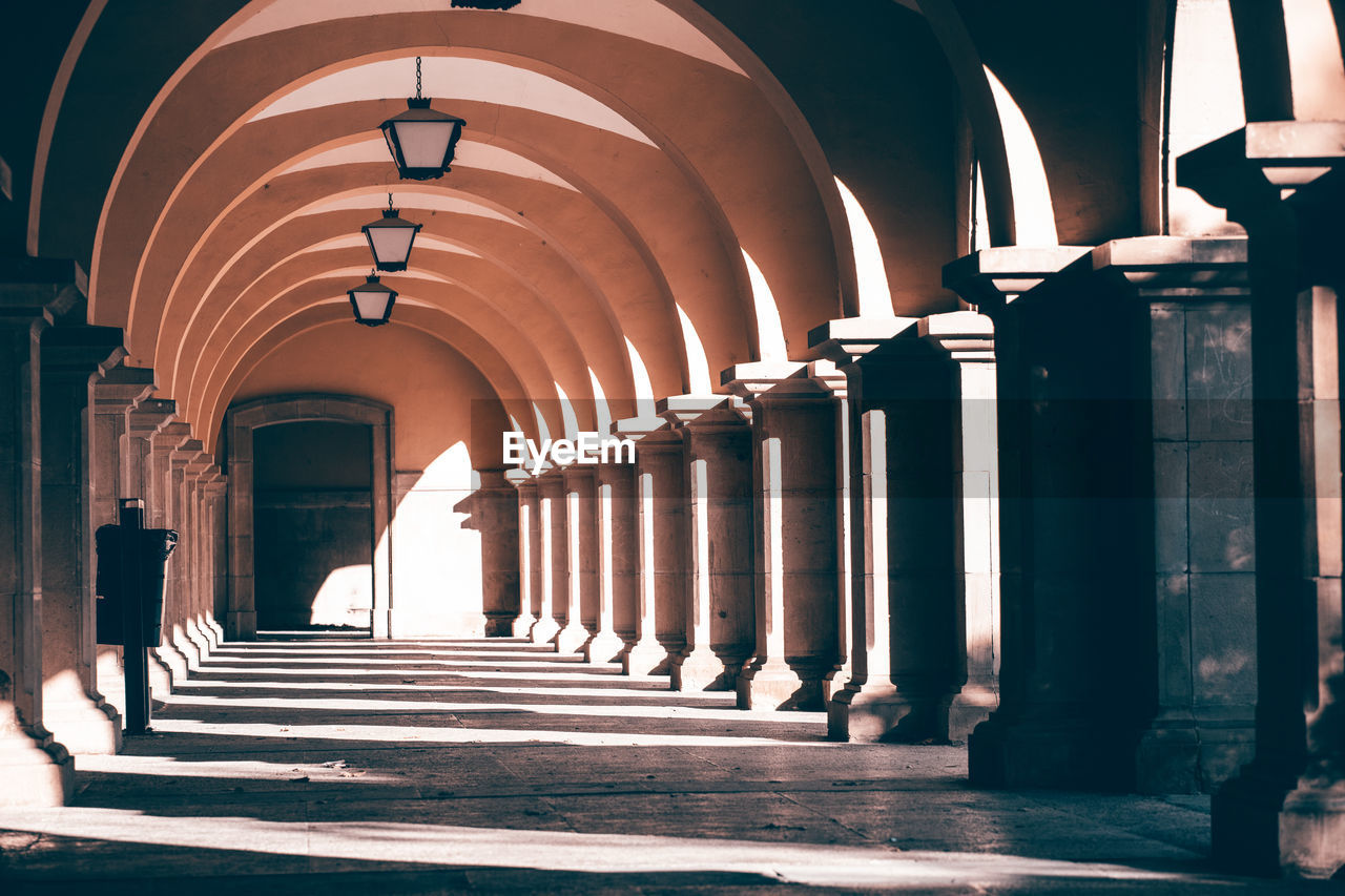 Corridor of historic building