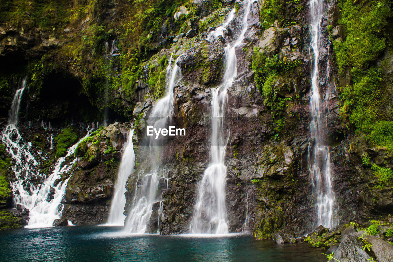 SCENIC VIEW OF WATERFALL