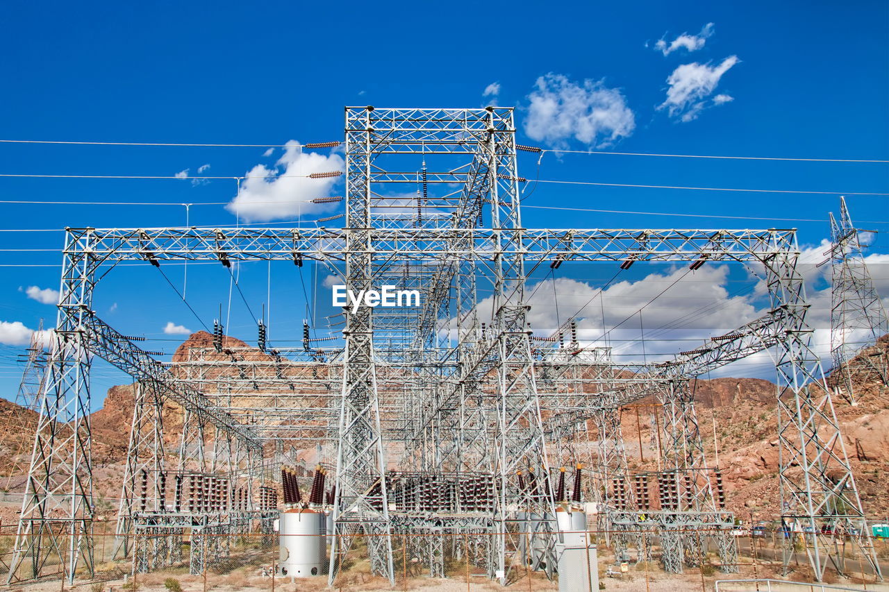 LOW ANGLE VIEW OF ELECTRICITY PYLON AGAINST SKY