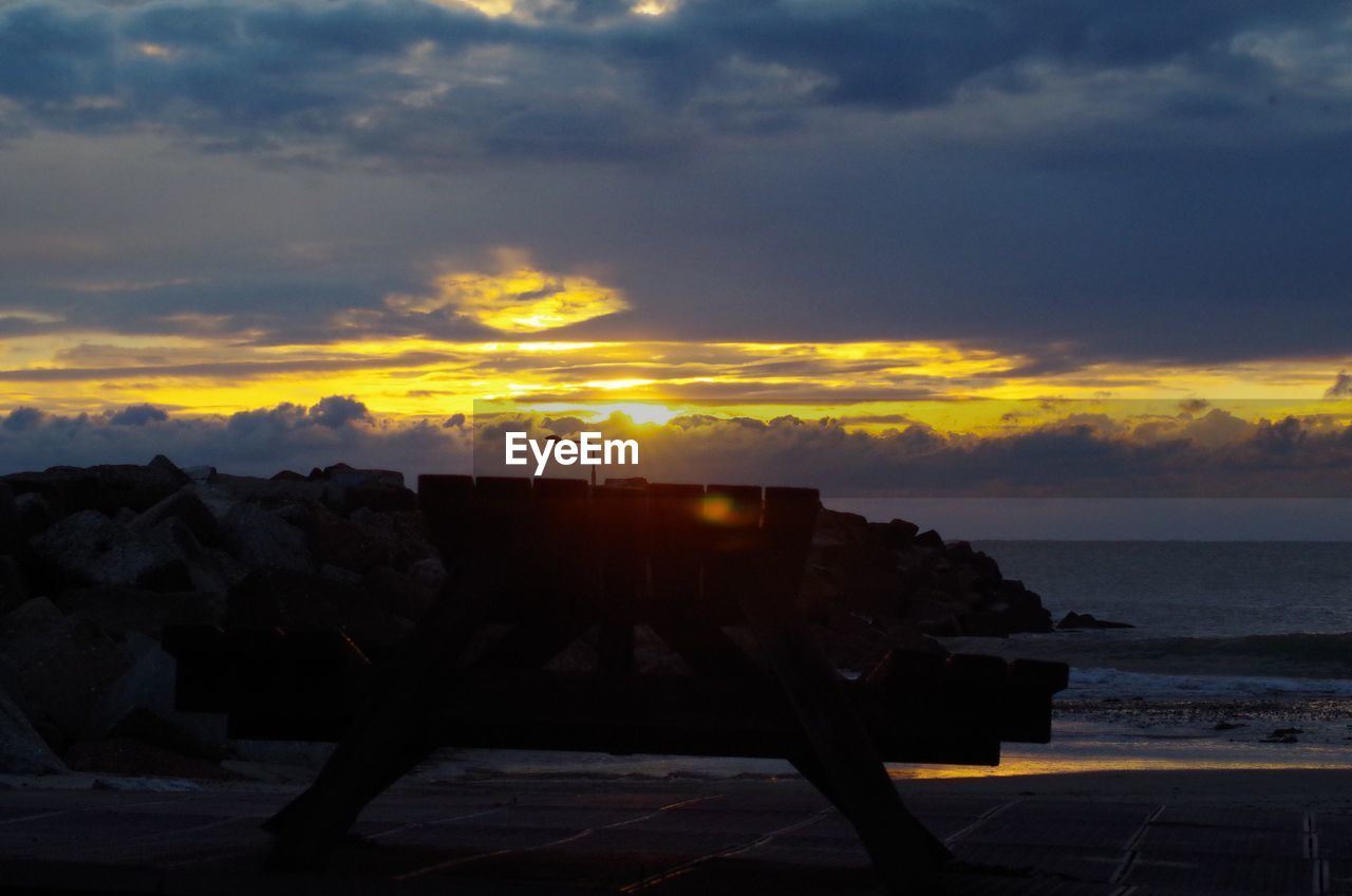 SCENIC VIEW OF DRAMATIC SKY OVER SEA