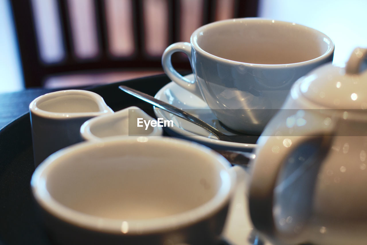 Close-up of cutlery on table