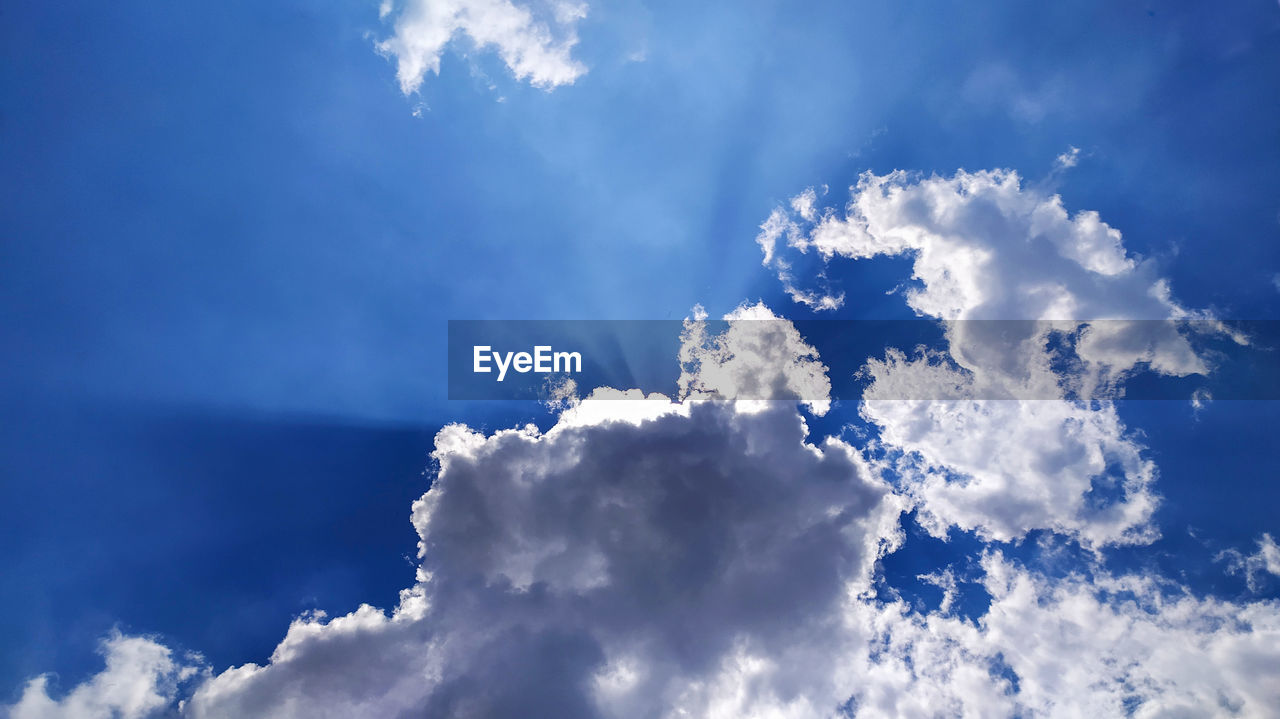 Low angle view of clouds in sky