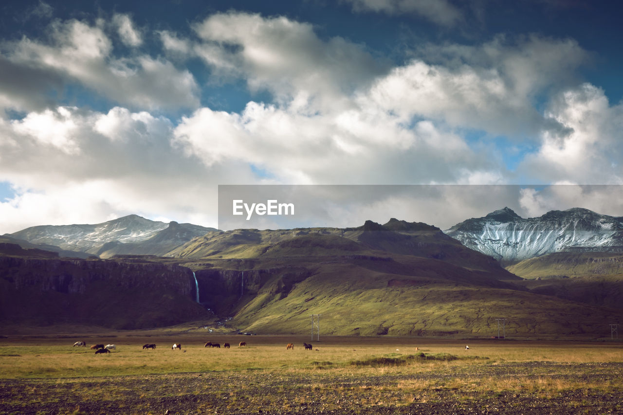 Scenic view of landscape against sky