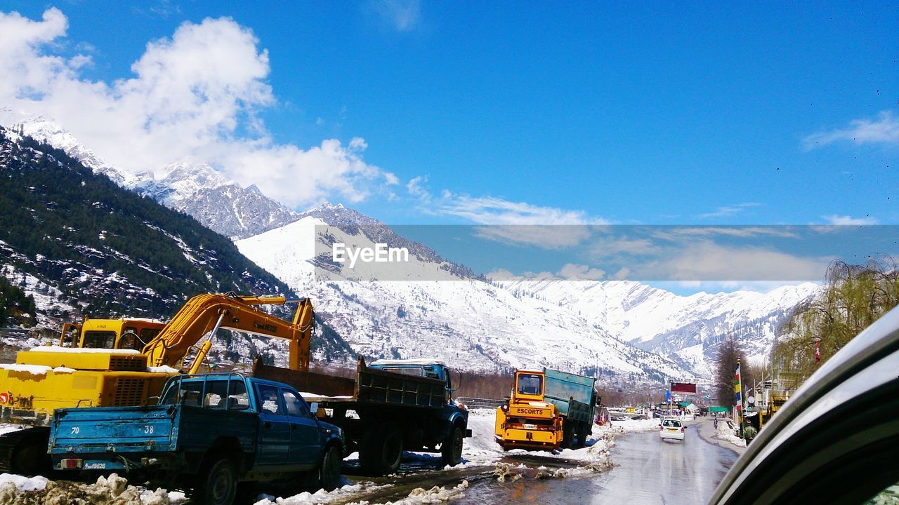 VIEW OF SNOW COVERED MOUNTAIN