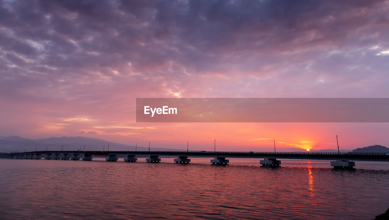 VIEW OF SEA AGAINST SKY DURING SUNSET