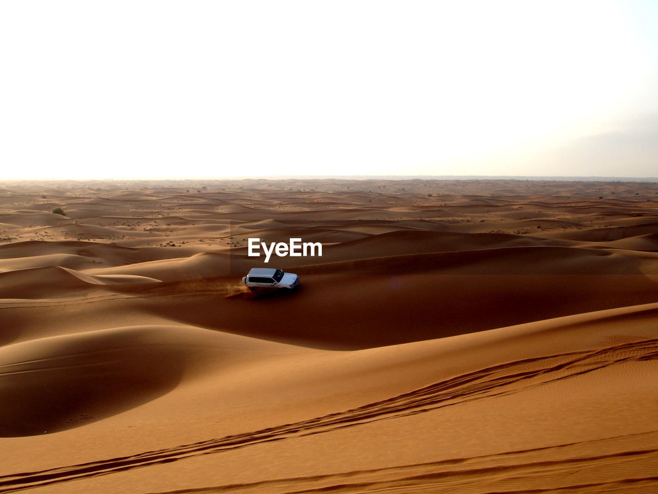 Off road vehicle in desert