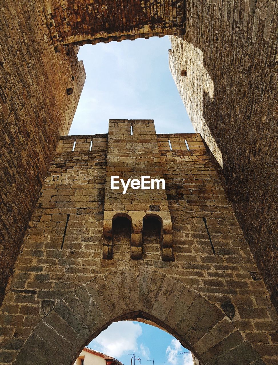 Low angle view of old building