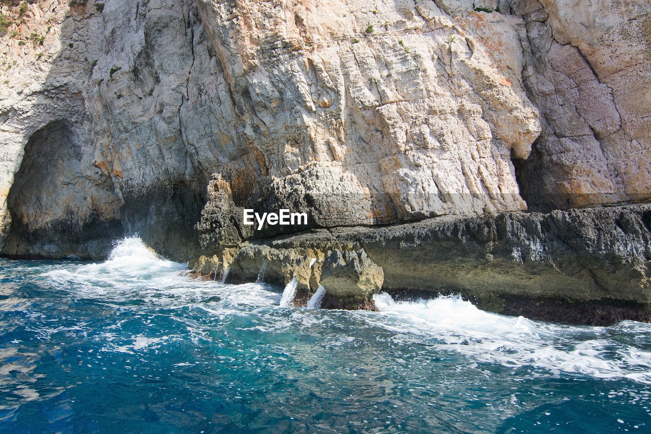 ROCK FORMATIONS IN WATER