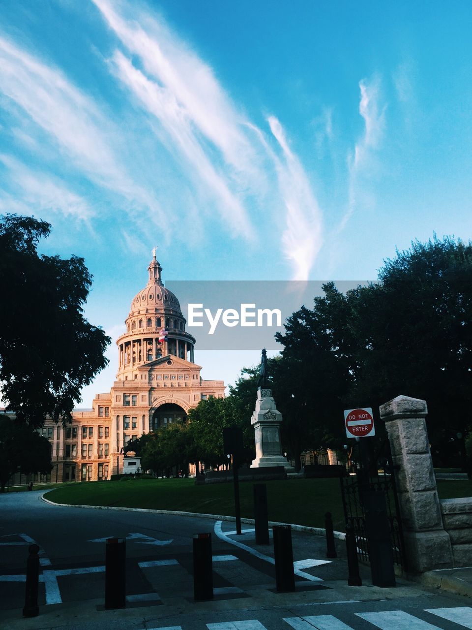 Texas state capitol against sky