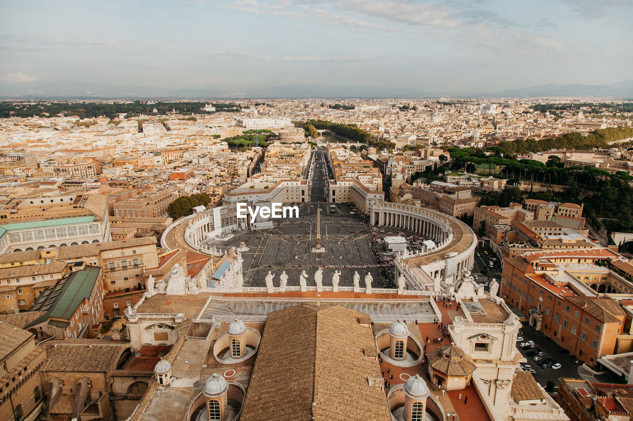 The vatican from a birds eye view.