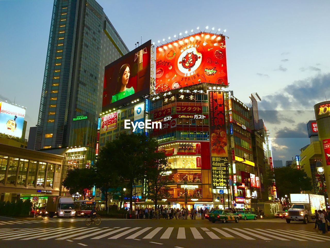 Signboards on building