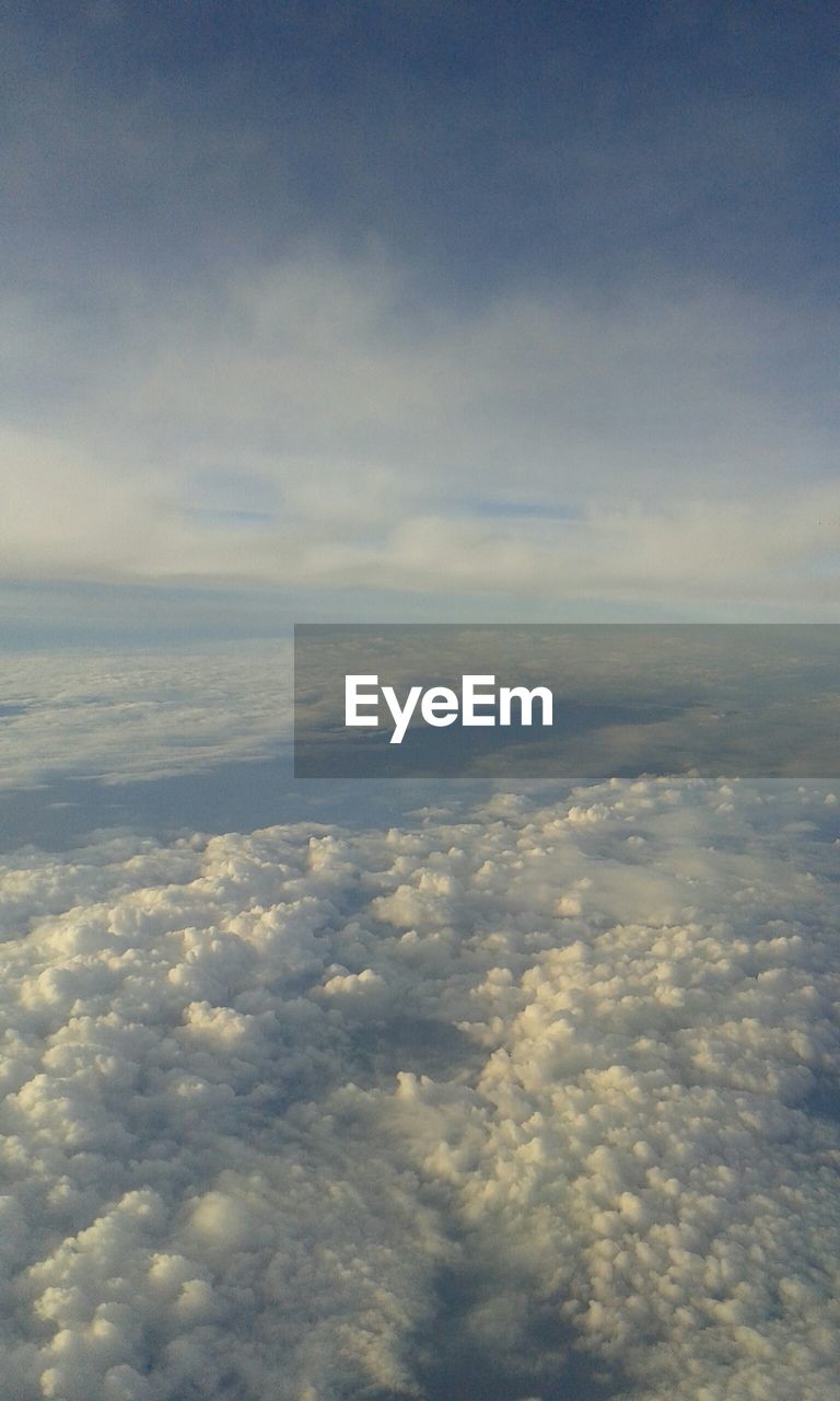 Aerial view of cloudscape against sky