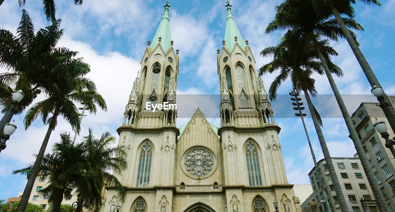 Low angle view of cathedral of sao paulo, brazil