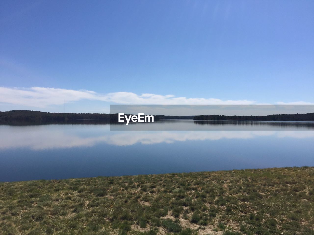 LAKE AGAINST SKY