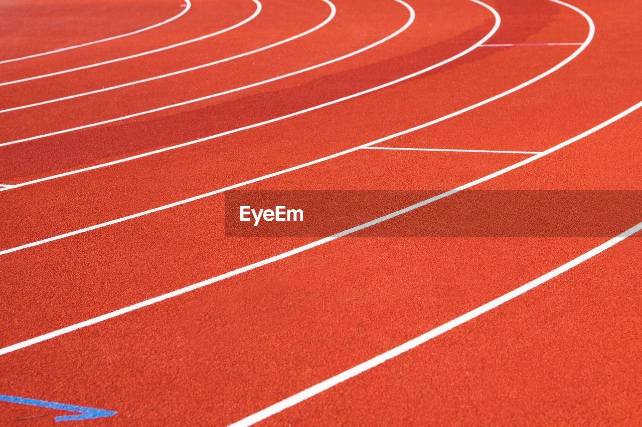 Full frame shot of running track