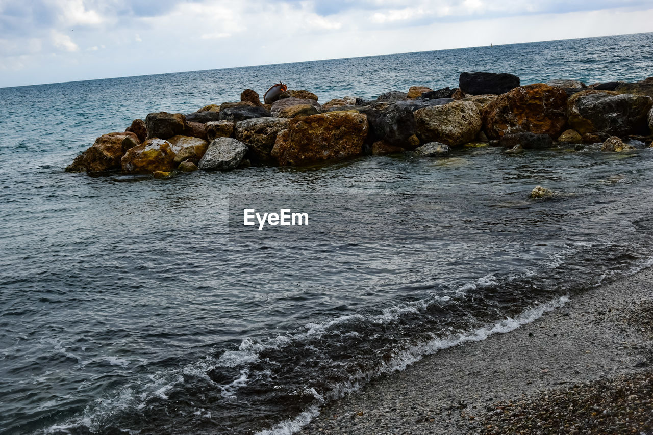 SCENIC VIEW OF SEA SHORE