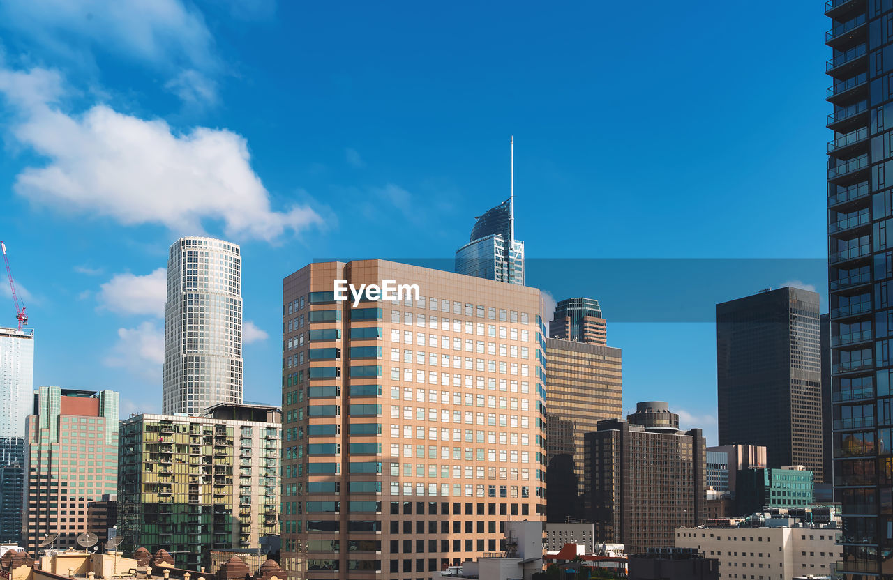 Low angle view of buildings against sky